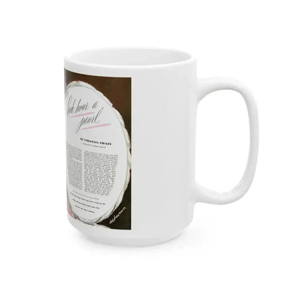 Each Hour a Pearl, Good Housekeeping, June 1946 - White Coffee Mug - Go Mug Yourself