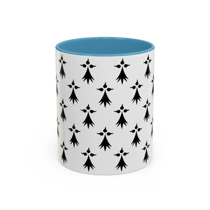 Flag of Bretagne3 France - Accent Coffee Mug-11oz-Light Blue-Go Mug Yourself