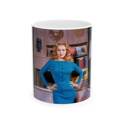 Julie Newmar #394 (Vintage Female Icon) White Coffee Mug-11oz-Go Mug Yourself