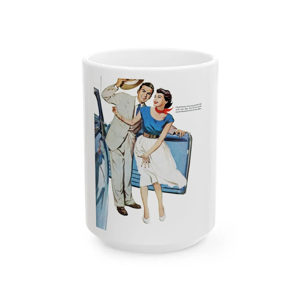 George's Girl, Redbook, January 1950 - White Coffee Mug-15oz-Go Mug Yourself