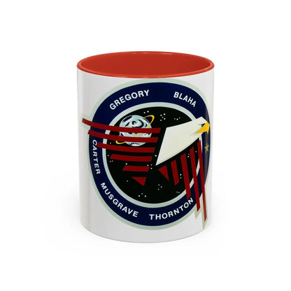 STS 33 (NASA) Accent Coffee Mug-11oz-Red-Go Mug Yourself