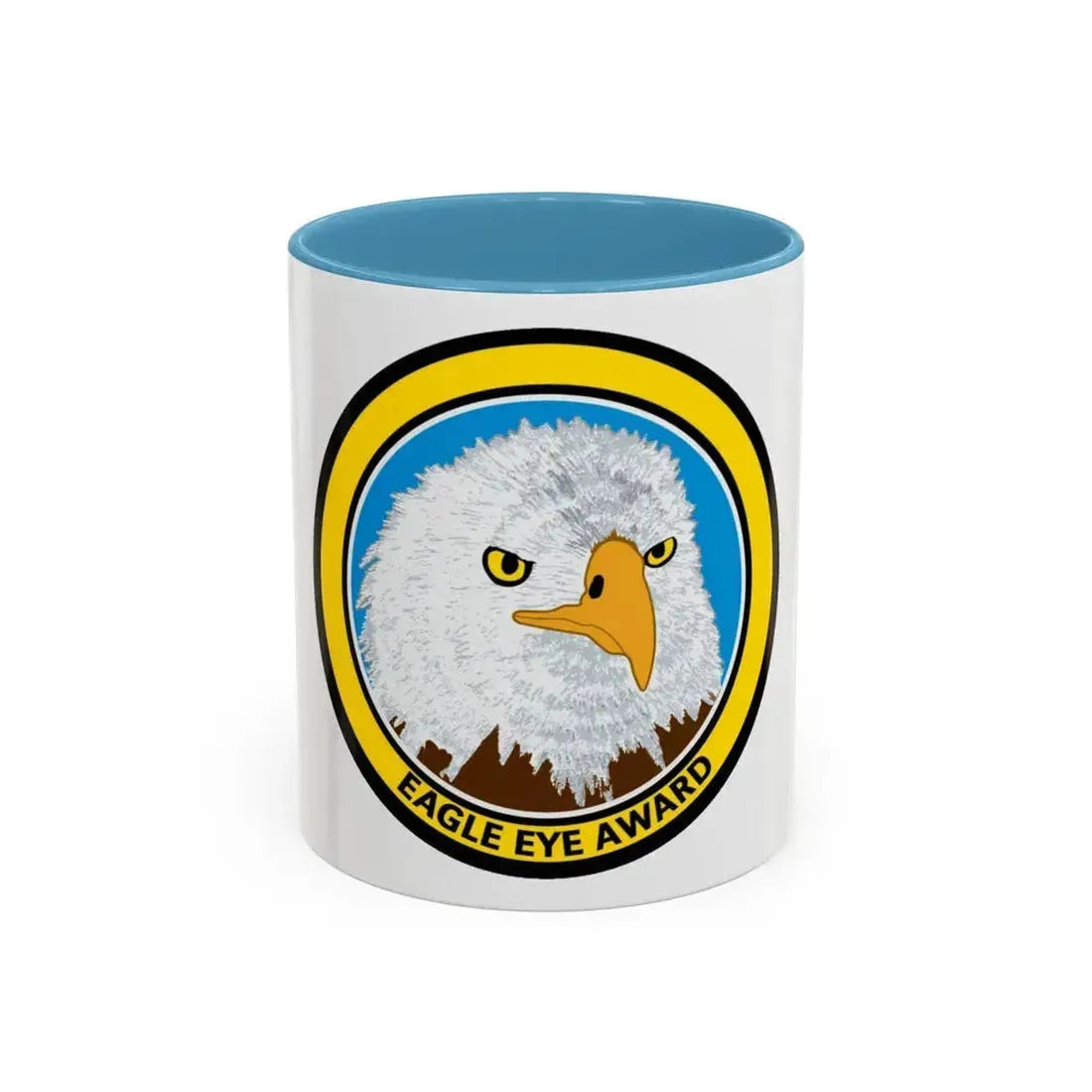 Eagle Eye Award (U.S. Coast Guard) Accent Coffee Mug 11oz Light Blue - Go Mug Yourself