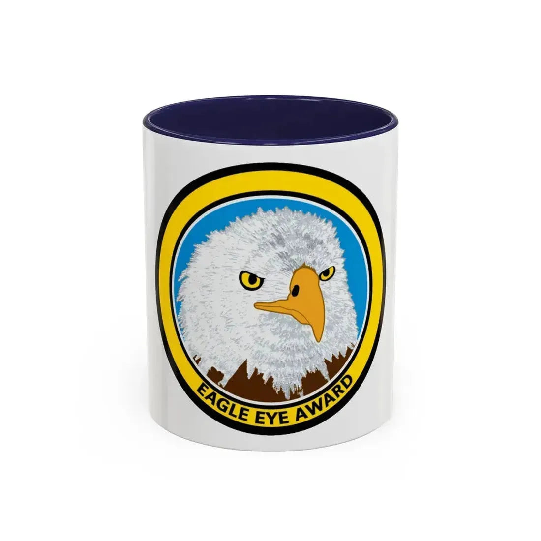 Eagle Eye Award (U.S. Coast Guard) Accent Coffee Mug 11oz Navy - Go Mug Yourself