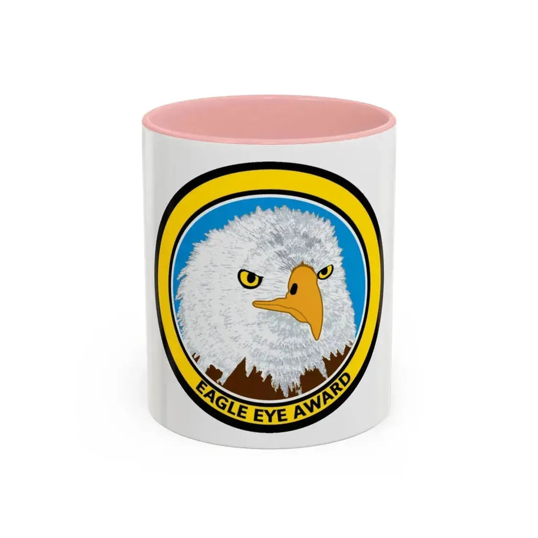 Eagle Eye Award (U.S. Coast Guard) Accent Coffee Mug 11oz Pink - Go Mug Yourself