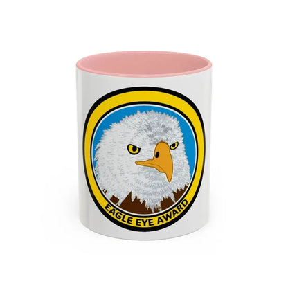 Eagle Eye Award (U.S. Coast Guard) Accent Coffee Mug 11oz Pink - Go Mug Yourself