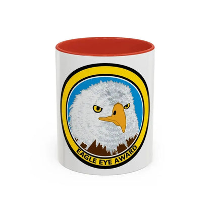 Eagle Eye Award (U.S. Coast Guard) Accent Coffee Mug 11oz Red - Go Mug Yourself