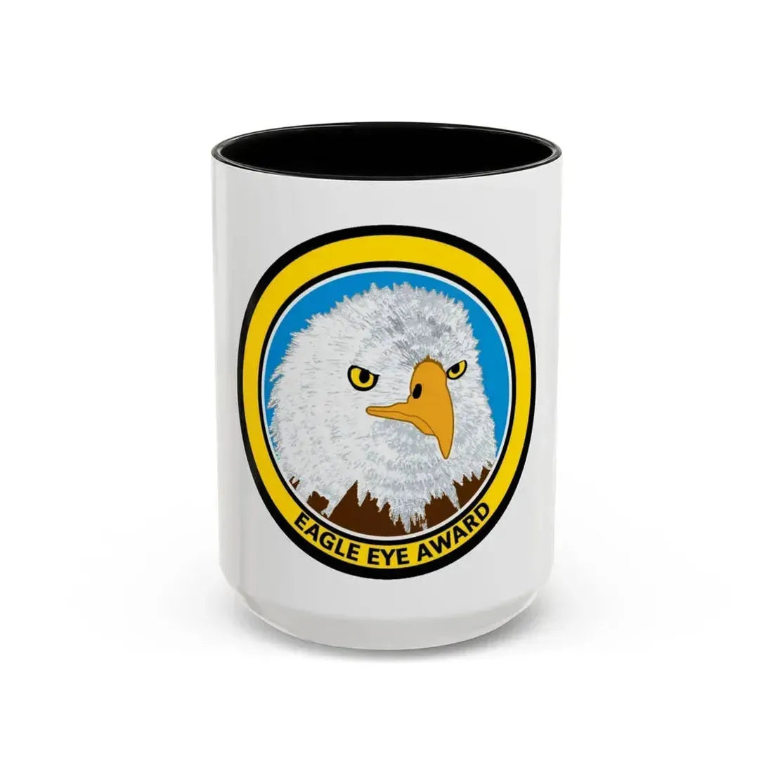Eagle Eye Award (U.S. Coast Guard) Accent Coffee Mug 15oz Black - Go Mug Yourself