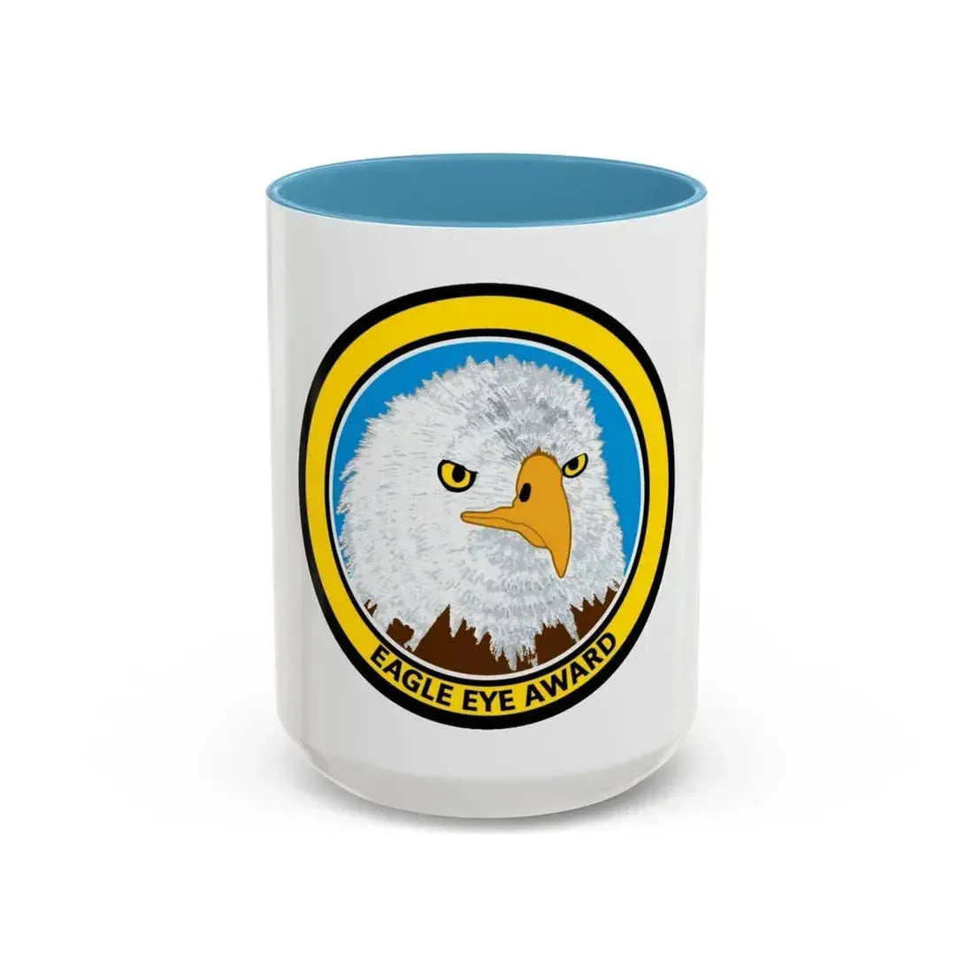 Eagle Eye Award (U.S. Coast Guard) Accent Coffee Mug 15oz Light Blue - Go Mug Yourself