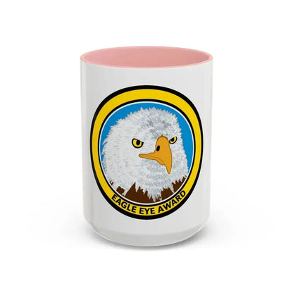 Eagle Eye Award (U.S. Coast Guard) Accent Coffee Mug 15oz Pink - Go Mug Yourself