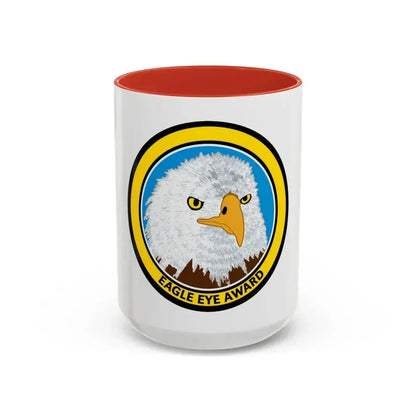 Eagle Eye Award (U.S. Coast Guard) Accent Coffee Mug 15oz Red - Go Mug Yourself