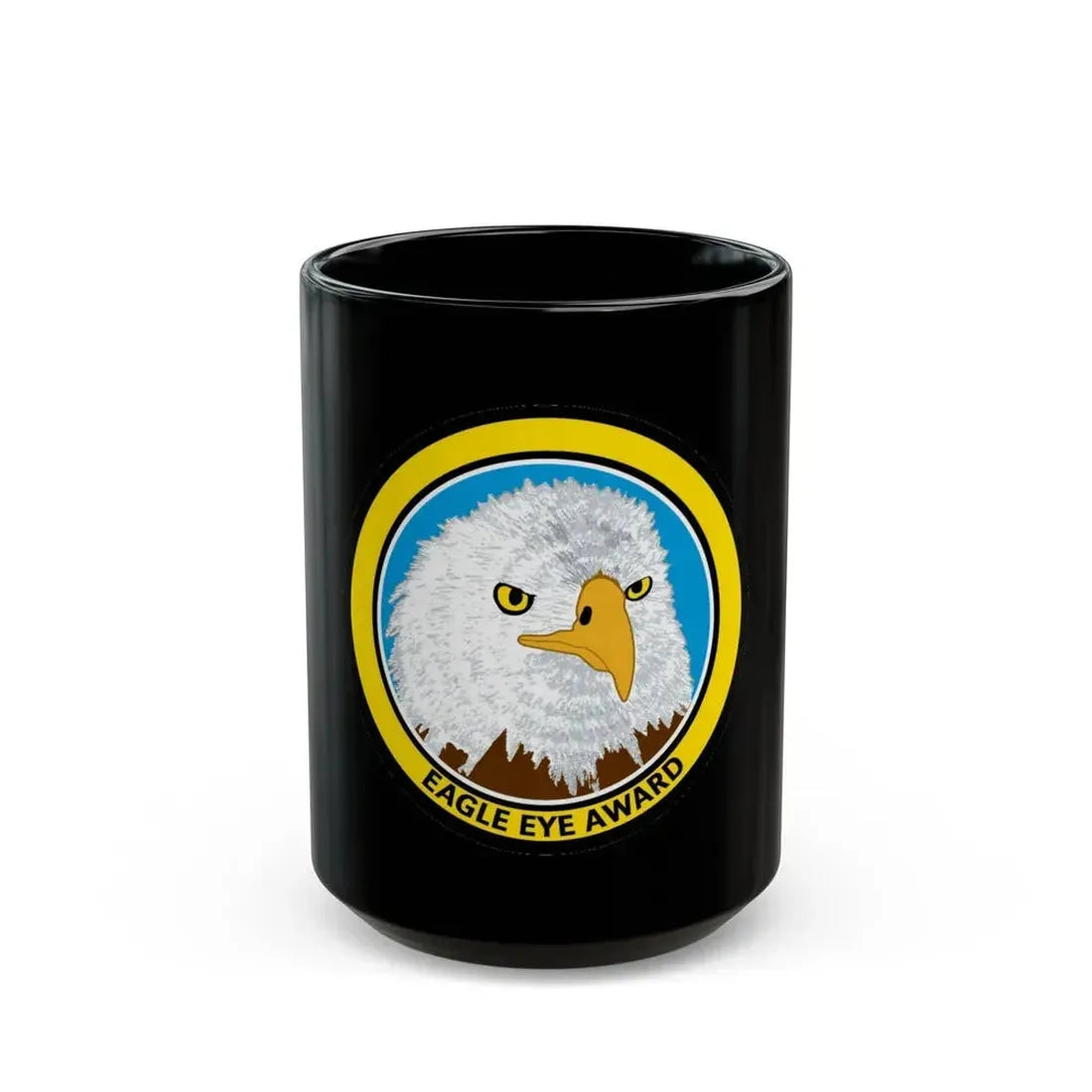 Eagle Eye Award (U.S. Coast Guard) Black Coffee Mug 15oz - Go Mug Yourself