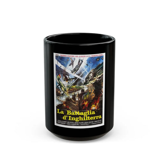 EAGLES OVER LONDON 1969 Movie Poster - Black Coffee Mug-15oz-Go Mug Yourself