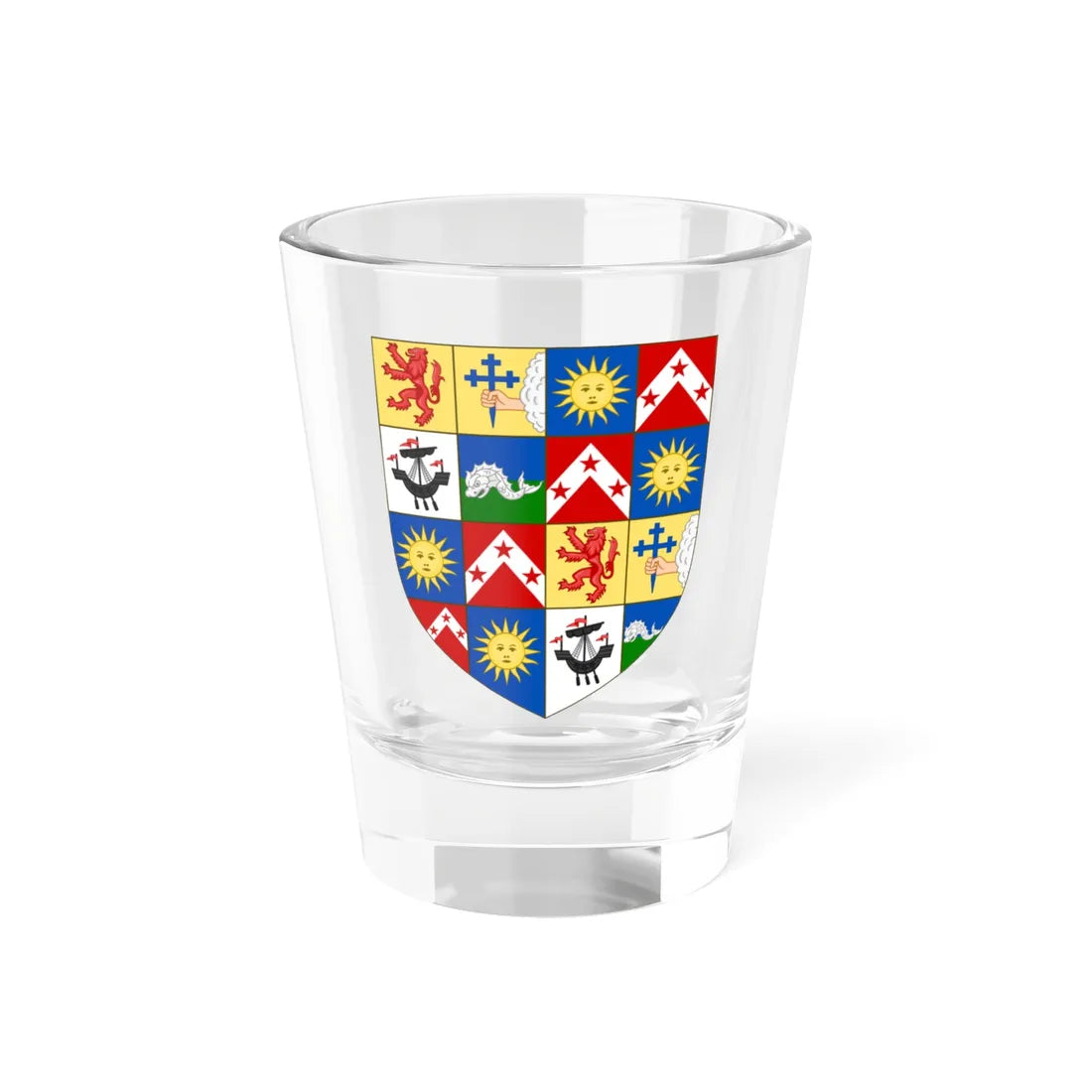 Earl of Antrim Coat of Arms (Ireland) (Coat of Arms) Shot Glass 1.5oz 1.5oz - Go Mug Yourself