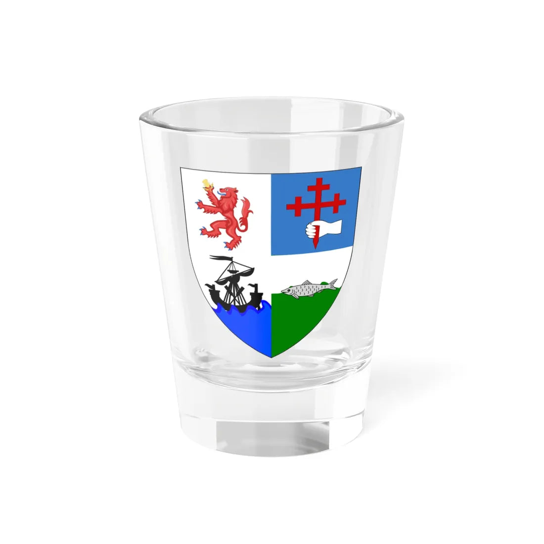 Earl of Antrim (Scotland) (Coat of Arms) Shot Glass 1.5oz 1.5oz - Go Mug Yourself