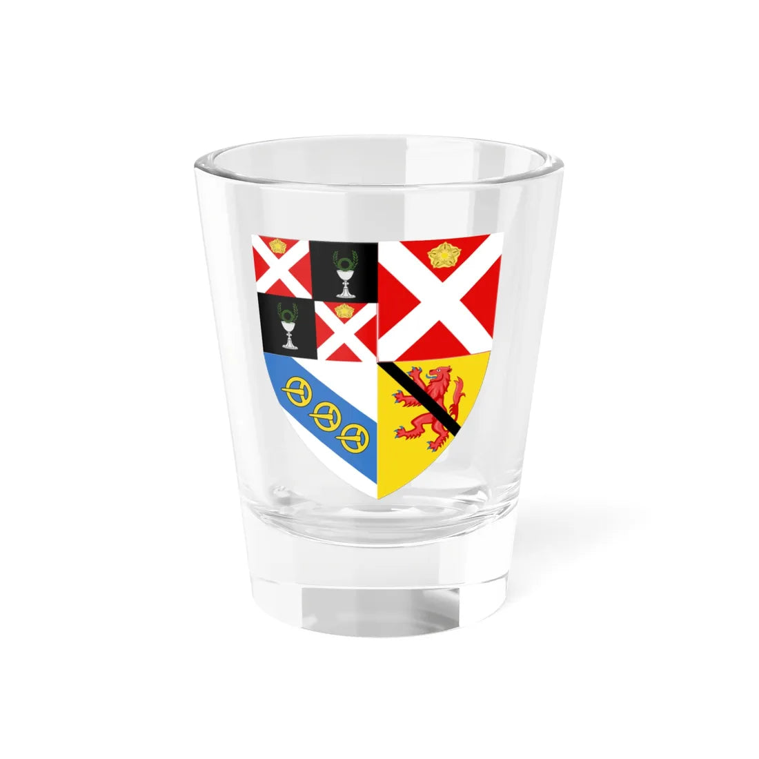 Earl of Belmore COA (Ireland) (Coat of Arms) Shot Glass 1.5oz 1.5oz - Go Mug Yourself
