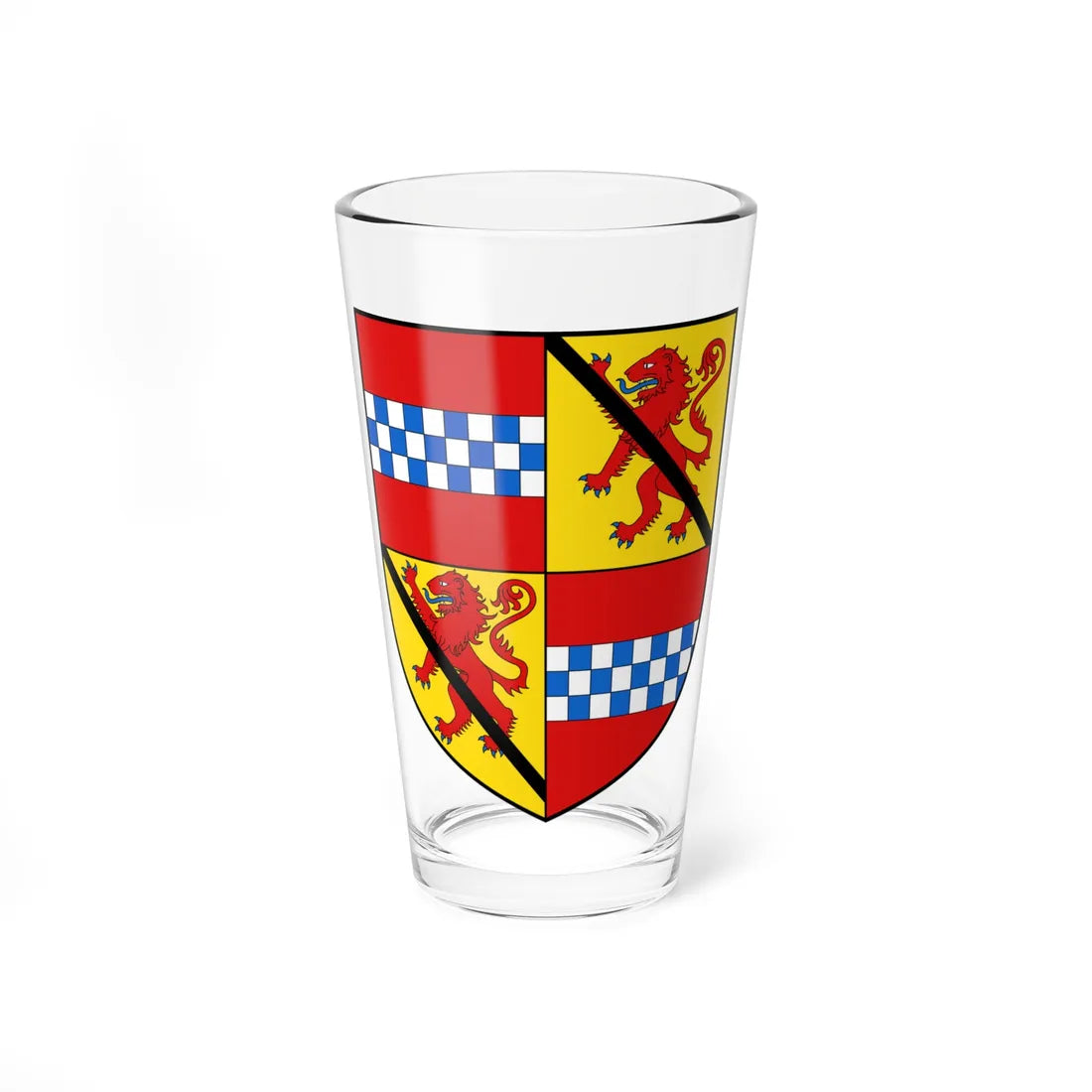 Earl of Crawford COA (Scotland) (Coat of Arms) Pint Glass 16oz 16oz - Go Mug Yourself
