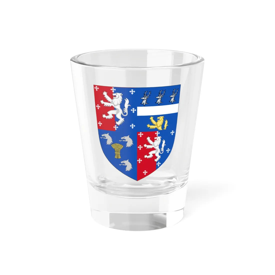 Earl of Donoughmore COA (Ireland) (Coat of Arms) Shot Glass 1.5oz 1.5oz - Go Mug Yourself