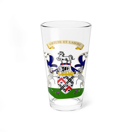 Earl of Dundonald Coat of Arms quartered with Blair (Scotland) (Coat of Arms) Pint Glass 16oz 16oz - Go Mug Yourself