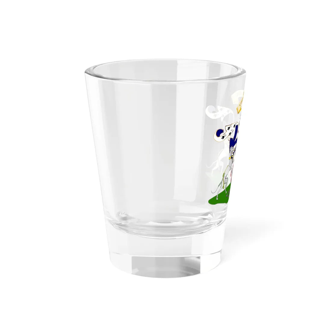 Earl of Dundonald Coat of Arms quartered with Blair (Scotland) (Coat of Arms) Shot Glass 1.5oz - Go Mug Yourself