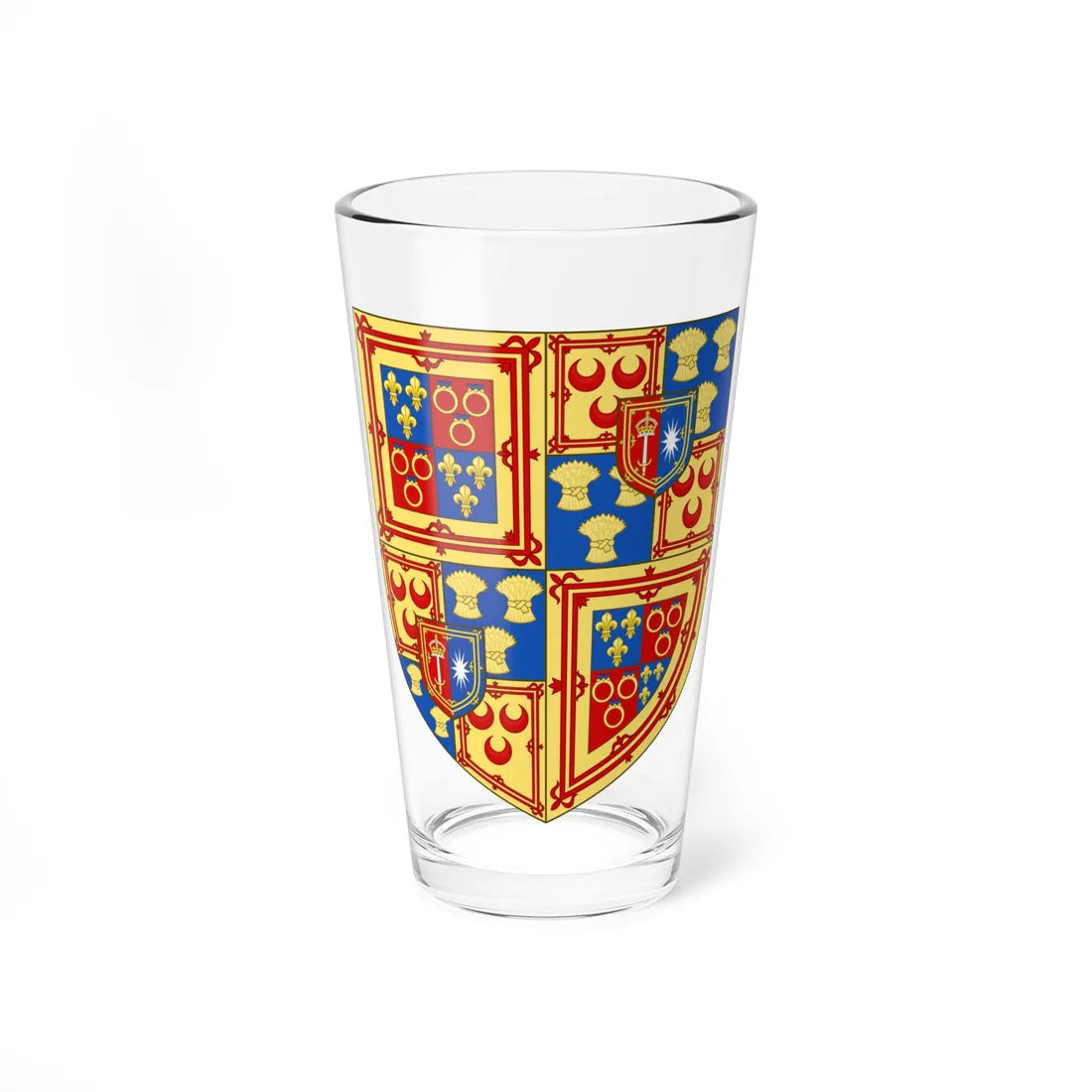 Earl of Eglinton and Winton arms (Scotland) (Coat of Arms) Pint Glass 16oz 16oz - Go Mug Yourself