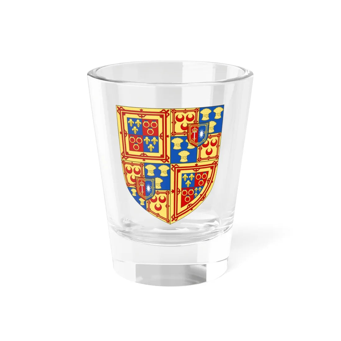 Earl of Eglinton and Winton arms (Scotland) (Coat of Arms) Shot Glass 1.5oz 1.5oz - Go Mug Yourself