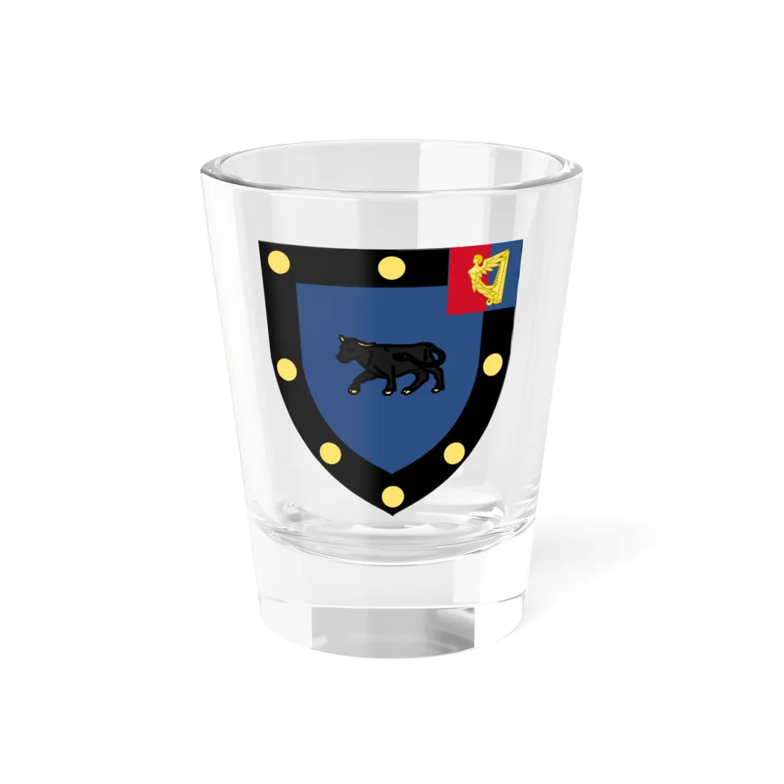 Earl of Enniskillen COA (Ireland) (Coat of Arms) Shot Glass 1.5oz 1.5oz - Go Mug Yourself