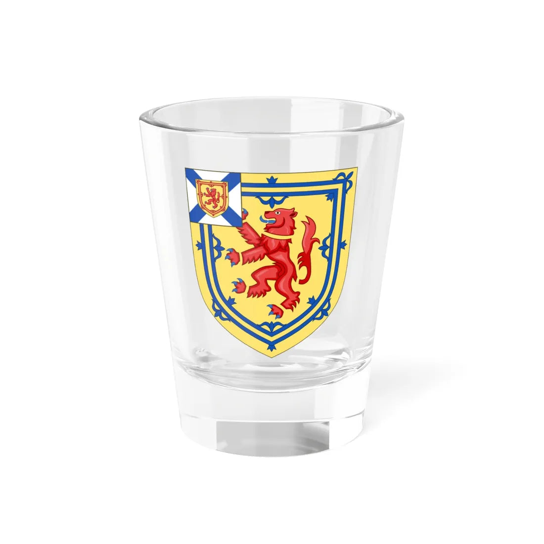Earl of Lauderdale arms (Scotland) (Coat of Arms) Shot Glass 1.5oz 1.5oz - Go Mug Yourself
