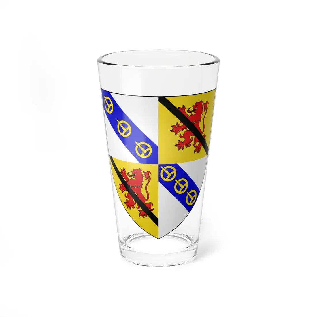 Earl of Rothes arms (Scotland) (Coat of Arms) Pint Glass 16oz 16oz - Go Mug Yourself