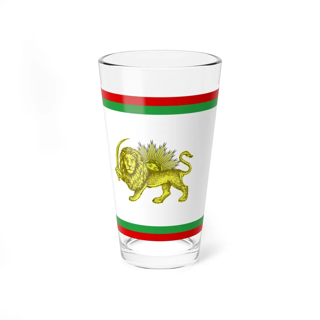 Early 20th century ensign of Persia 1 (Iran) Pint Glass 16oz 16oz - Go Mug Yourself