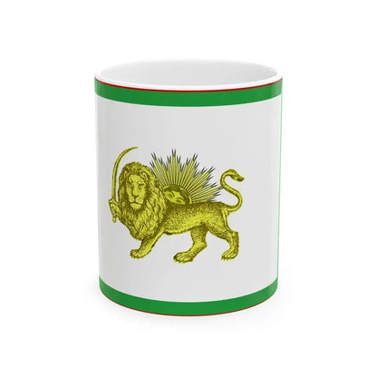 Early 20th century ensign of Persia 1 (Iran) White Coffee Mug 11oz - Go Mug Yourself