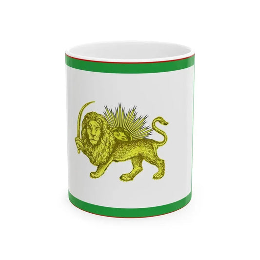 Early 20th century ensign of Persia 1 (Iran) White Coffee Mug 11oz - Go Mug Yourself