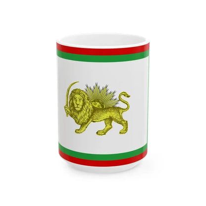 Early 20th century ensign of Persia 1 (Iran) White Coffee Mug 15oz - Go Mug Yourself