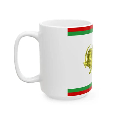 Early 20th century ensign of Persia 1 (Iran) White Coffee Mug - Go Mug Yourself