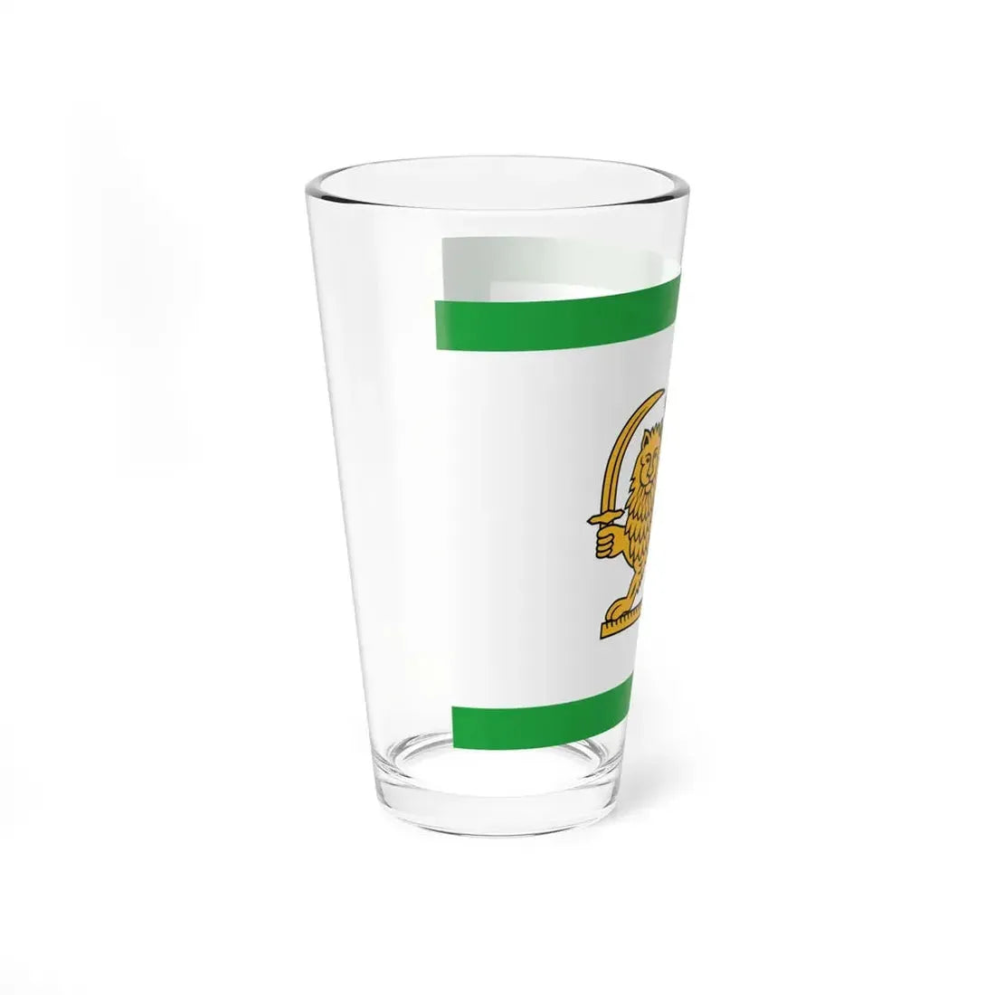 Early 20th Century Qajar Flag (Iran) Pint Glass 16oz - Go Mug Yourself