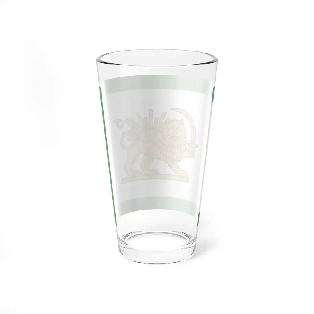 Early 20th Century Qajar Flag (Iran) Pint Glass 16oz - Go Mug Yourself