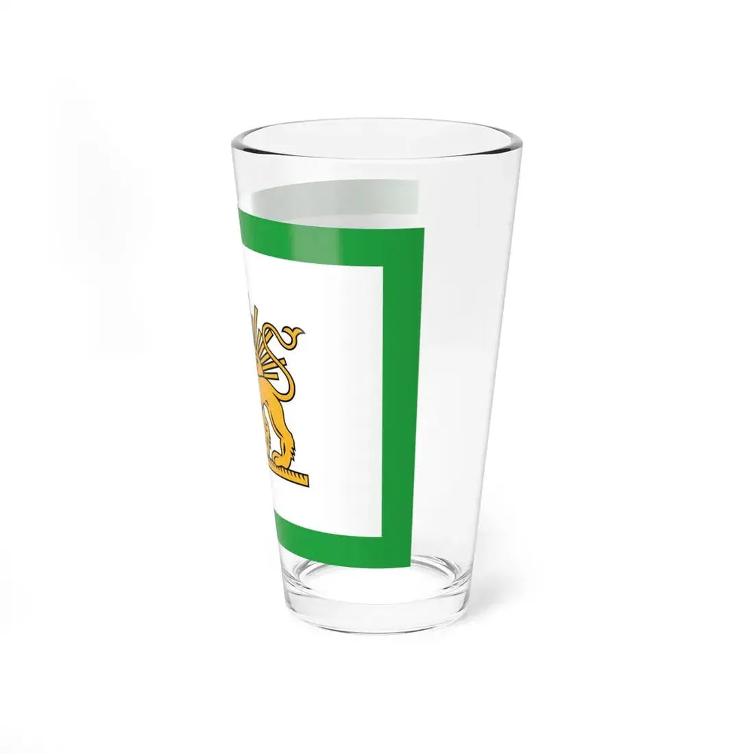 Early 20th Century Qajar Flag (Iran) Pint Glass 16oz - Go Mug Yourself