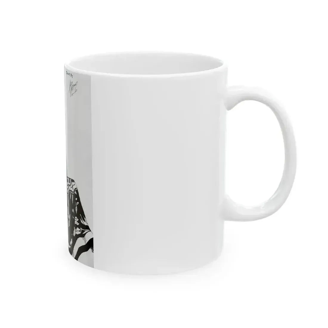 Early Figure Sketch 1 (c. 1920s) - White Coffee Mug - Go Mug Yourself