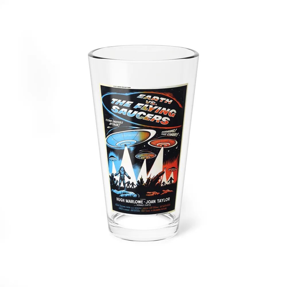 EARTH VS THE FLYING SAUCERS (2) 1956 Movie Poster - Pint Glass 16oz-16oz-Go Mug Yourself