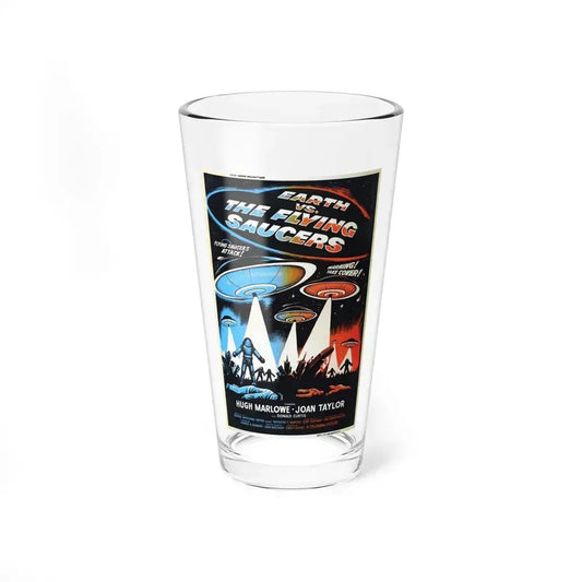 EARTH VS THE FLYING SAUCERS (2) 1956 Movie Poster - Pint Glass 16oz 16oz - Go Mug Yourself