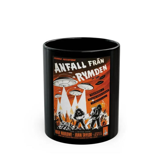EARTH VS THE FLYING SAUCERS (3) 1956 Movie Poster - Black Coffee Mug 11oz - Go Mug Yourself