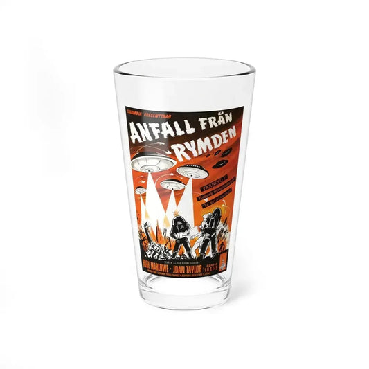 EARTH VS THE FLYING SAUCERS (3) 1956 Movie Poster - Pint Glass 16oz 16oz - Go Mug Yourself
