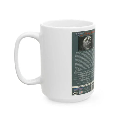 EARTH VS THE FLYING SAUCERS (VHS COVER) - White Coffee Mug - Go Mug Yourself