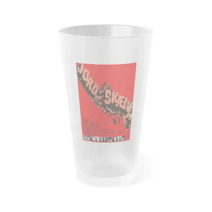 EARTHQUAKE! (DANISH) 1974 Movie Poster - Frosted Pint Glass 16oz 16oz Frosted - Go Mug Yourself