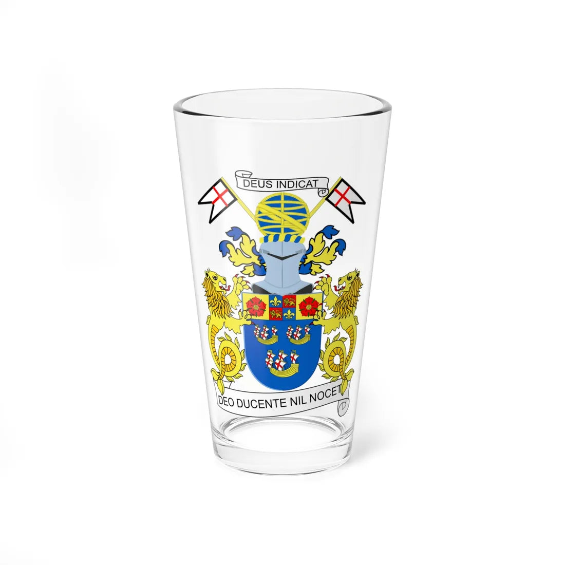 East India Company arms 1600-1709 (India) (Coat of Arms) Pint Glass 16oz 16oz - Go Mug Yourself