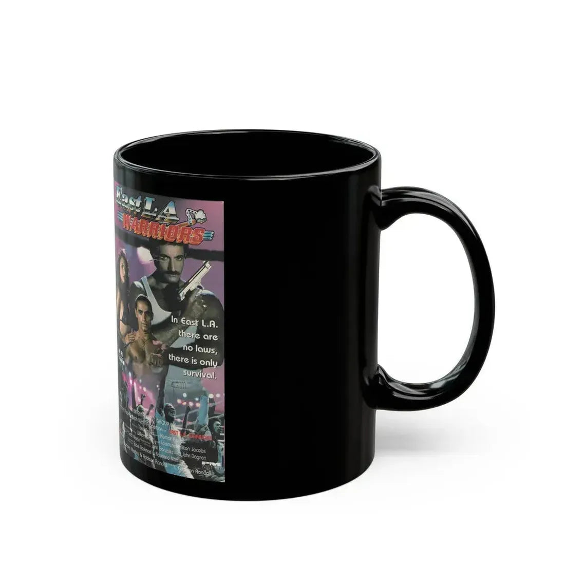 EAST LA WARRIORS (VHS COVER) - Black Coffee Mug - Go Mug Yourself