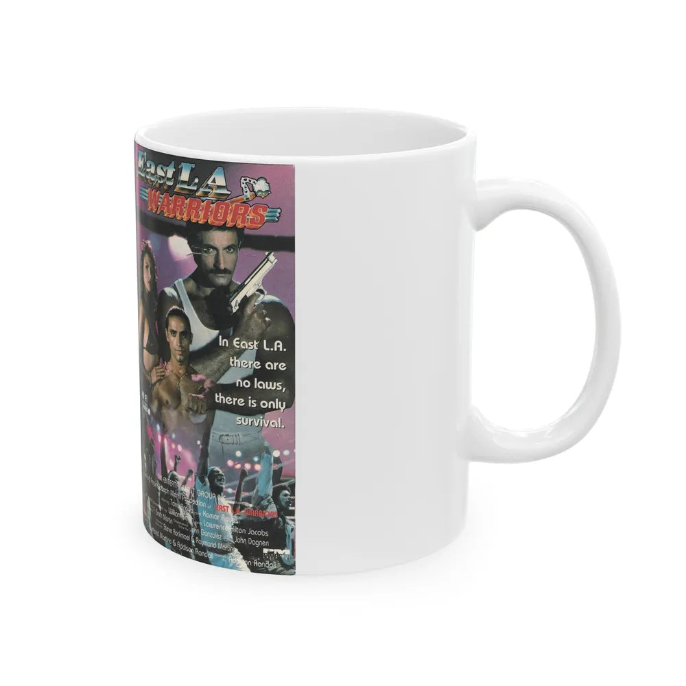 EAST LA WARRIORS (VHS COVER) - White Coffee Mug-Go Mug Yourself