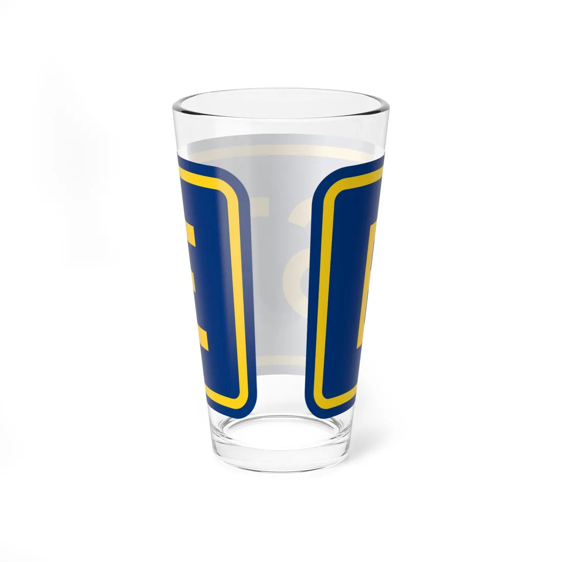 East plate county es (Puerto Rico) (Road Sign) Pint Glass 16oz - Go Mug Yourself