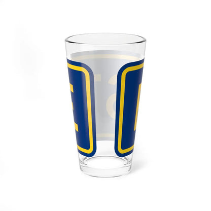 East plate county es (Puerto Rico) (Road Sign) Pint Glass 16oz - Go Mug Yourself