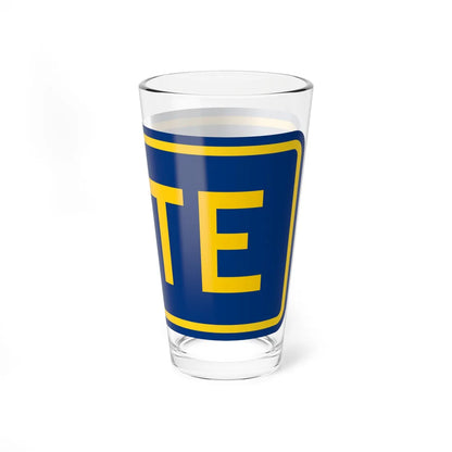 East plate county es (Puerto Rico) (Road Sign) Pint Glass 16oz - Go Mug Yourself