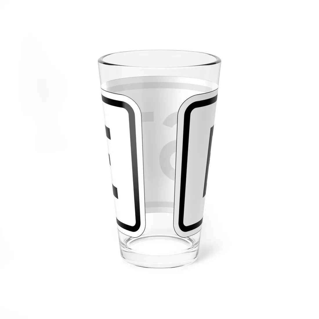 East plate small es (Puerto Rico) (Road Sign) Pint Glass 16oz - Go Mug Yourself